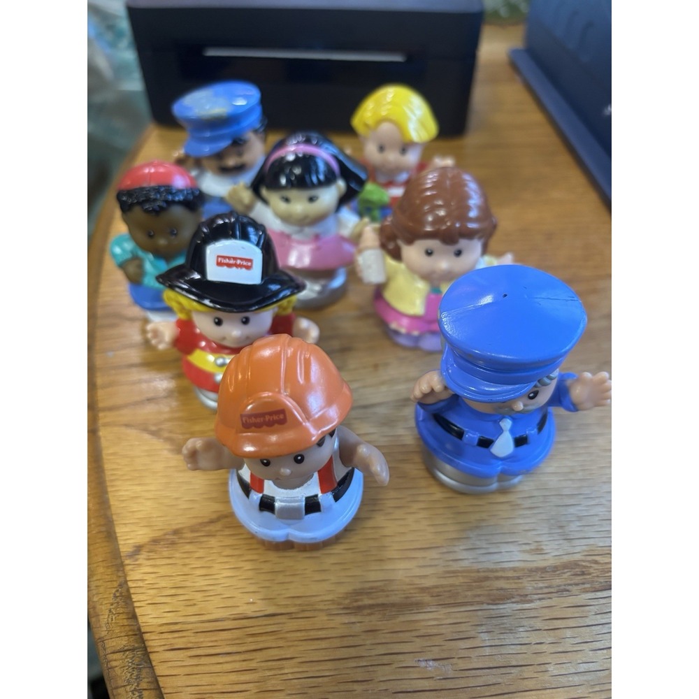 Vintage 2000 Fisher Price Little‎ People Various Jobs And Characters Lot Of 8 - Picture 2 of 9